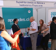 El stand de la SBIF en la Feria del Consumidor